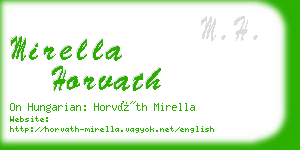 mirella horvath business card